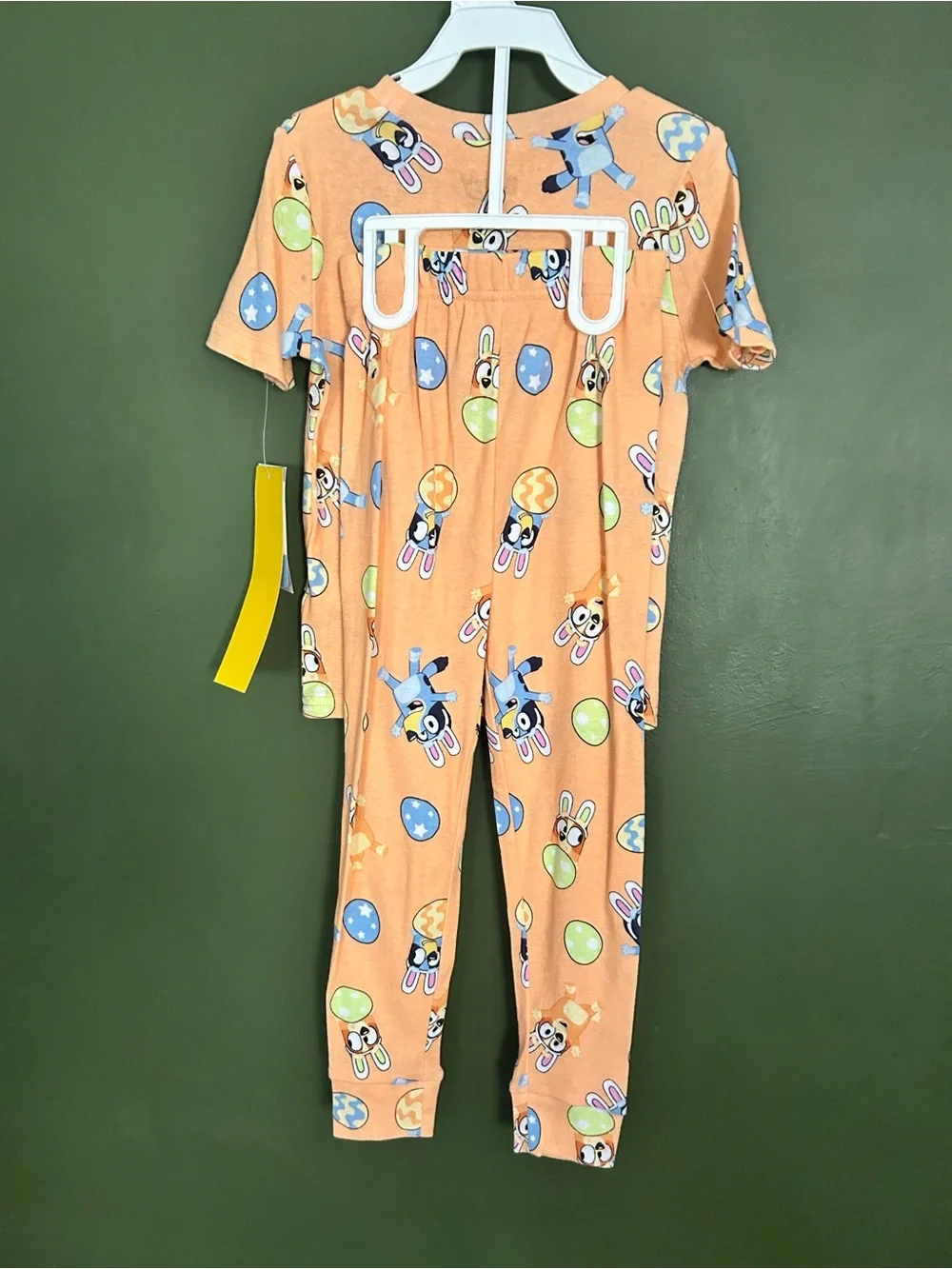 Unisex Kids Size 6 Bluey Easter Two-piece pajama Set NWT